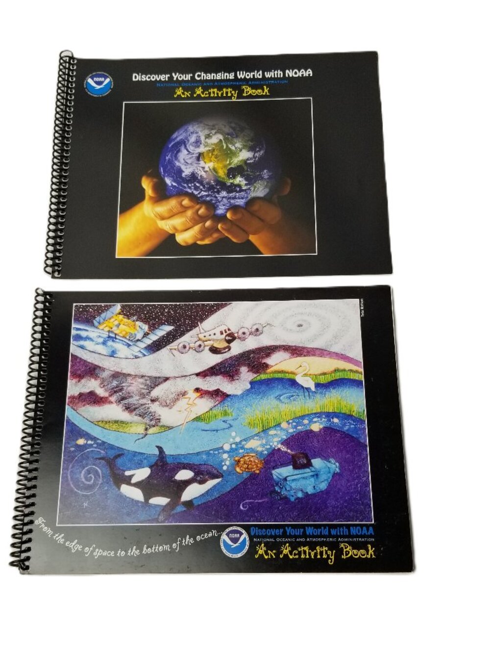 NOAA Discover Your World Climate Earth Science Spiral Activity Books Set of 2